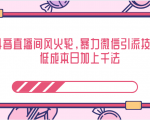 抖音直播间风火轮，暴力微信引流技术，低成本日加上千法-无痕资源库