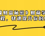 《终极财富秘密》财商学习必修课程，快速提升你的财富（18节视频课）-无痕资源库