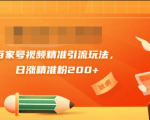黄岛主引流课：百家号视频精准引流玩法，日涨精准粉200+-无痕资源库
