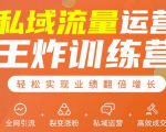 私域流量运营王炸训练营:全网引流+裂变涨粉+私域运营+高效成交-无痕资源库