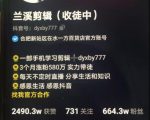 兰溪抖音混剪：一部手机学习剪辑，3个月涨粉580万-无痕资源库