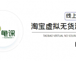 龟课·淘宝虚拟无货源电商5期，全程直播 现场实操，一步步教你轻松实现躺赚-无痕资源库