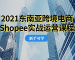 2021东南亚跨境电商Shopee实战运营课程，0基础、0经验、0投资的副业项目-无痕资源库