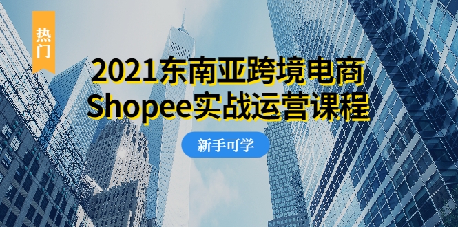 2021东南亚跨境电商Shopee实战运营课程,0基础、0经验、0投资的副业项目-无痕资源库