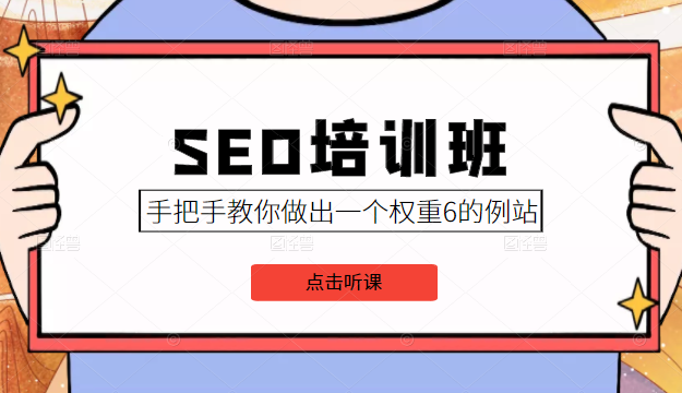 SEO培训班课程，手把手教你做出一个权重6的例站，价值8000元-无痕资源库
