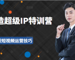超级IP特训营：表演表达、高效输出优质短视频运营技巧，价值999元-无痕资源库