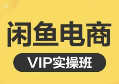 鱼客·闲鱼电商零基础入门到进阶VIP实战课程，帮助你掌握闲鱼电商所需的各项技能-无痕资源库