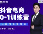 诸葛老王抖音电商0-1训练营，从0开始轻松破冷启动，引爆直播间-无痕资源库