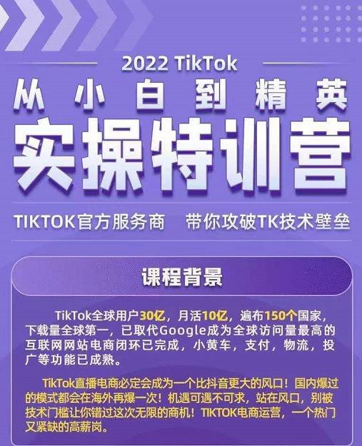 Seven漆·2022Tiktok从小白到精英实操特训营，带你掌握Tiktok账号运营-无痕资源库