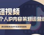 抖音短视频个人ip内容策划实操课，真正做到普通人也能实行落地-无痕资源库