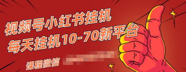 视频号小红书抖音挂机项目，小白无脑操作，按照要求来，单号每天几十米-无痕资源库