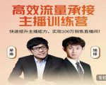 高效流量承接主播训练营：快速提升主播能力,实现100万销售直播间-无痕资源库