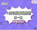 金抖云Peter《15天群爆训练营》，破解抖音玄学，群爆心法，起号方式-无痕资源库