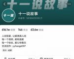 十一说故事·故事性中视频,观众快速共鸣从而快速变现的中视频玩法-无痕资源库