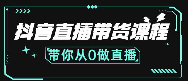抖音直播带货课程:带你从0开始,学习主播、运营、中控分别要做什么-无痕资源库