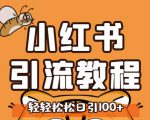 小红书运营引流全系列课程，每天引流100精准粉-无痕资源库