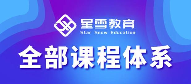 星雪教育淘系高级班，更全的运营提升方案，零基础由浅入深，店铺最新玩法-无痕资源库