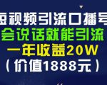 安妈·短视频引流口播号，会说话就能引流，一年收益20W（价值1888元）-无痕资源库