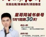 星哥同城教育书单号课程，无需出境简单操作项目稳定-无痕资源库