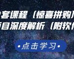 京东撸货全套课程（惊喜拼购），京东撸货项目深度解析（附软件）-无痕资源库