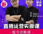 风清扬大春《直播带货运营实操课》，班级账号诊断课价值3980元-无痕资源库