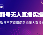 2022年视频号无人直播实操课，打造日不落直播间跟纯无人直播间-无痕资源库