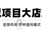 虚拟项目月入几万大店玩法分享，多店操作利润倍增（快速起店盈利）-无痕资源库