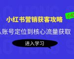 小红书营销获客攻略：从账号定位到核心流量获取，爆款笔记打造-无痕资源库