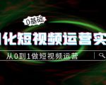 精细化短视频运营实操课,从0到1做短视频运营:算法篇+定位篇+内容篇-无痕资源库