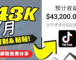 2022抖音国际版Tiktok赚钱项目：每天上传一个视频就轻松月入$43200-无痕资源库