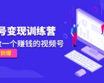 《视频号变现训练营》带你做一个赚钱的视频号,佣金赚到爆-无痕资源库