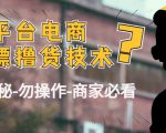 外面收费2980的全平台电商白嫖撸货技术（仅揭秘勿操作-商家防范必看）-无痕资源库