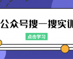 公众号搜一搜实训，收录与恢复收录、 排名优化黑科技，附送工具（价值998元）-无痕资源库