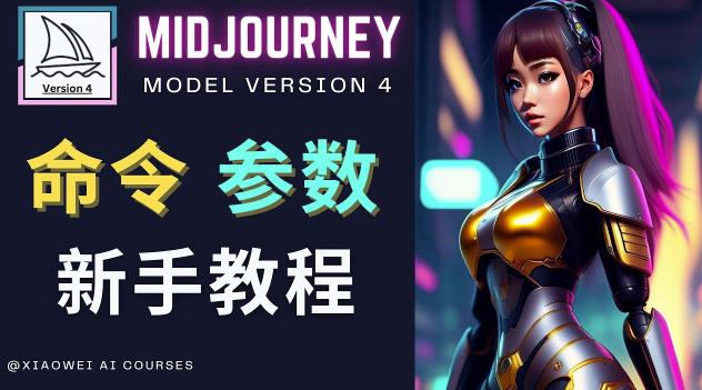 Midjourney新手入门教程，轻松创作顶级图像，命令参数-新手教程-无痕资源库