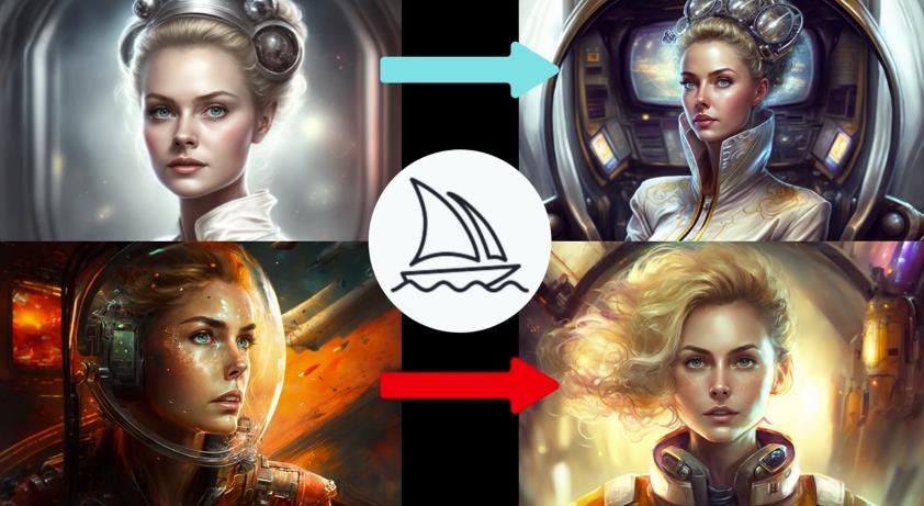 Midjourney V4实现连续性的人物创作：漫画，故事，动画操作教程参数设置-无痕资源库