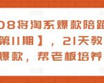 108将淘系爆款陪跑营【第11期】，21天教运营打爆款，帮老板培养运营-无痕资源库