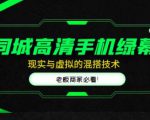 同城高清手机绿幕，直播间现实与虚拟的混搭技术，老板商家必看！-无痕资源库