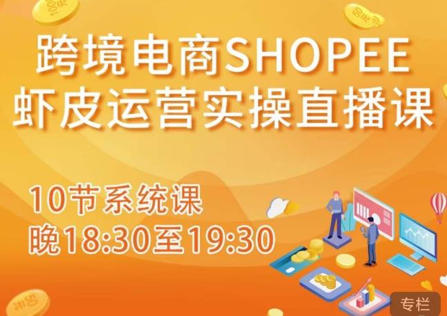 跨境电商Shopee虾皮运营实操直播课，从零开始学，入门到精通（10节系统课）-无痕资源库