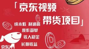 京东视频带货项目+图文带货种草，成本低，利润高，操作简单收入稳定-无痕资源库