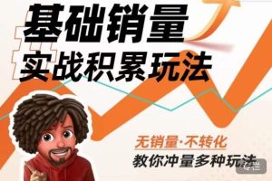 内功丨淘系基础销量实战积累玩法,无销量·不转化,教你冲量多种玩法-无痕资源库