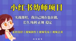单天200-700的小红书幼师项目（虚拟），长久稳定正规好操作！-无痕资源库
