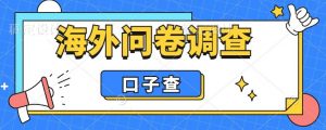 外面收费5000+海外问卷调查口子查项目，认真做单机一天200+【揭秘】-无痕资源库