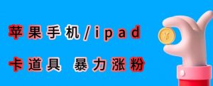 最新利用苹果手机/ipad的ios系统，卡道具搬短视频，百分百过原创-无痕资源库