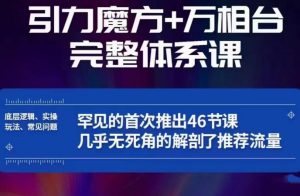 引力魔方万相台完整体系课：底层逻辑、实操玩法、常见问题，无死角解剖推荐流量-无痕资源库