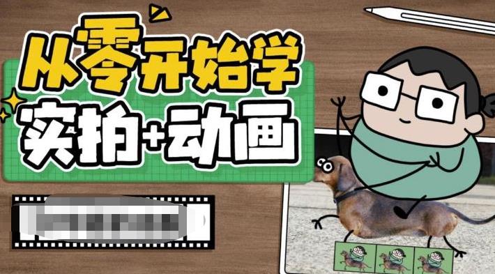 从零开始学实拍加动画，实拍加动画创意教程-无痕资源库