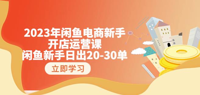 2023年闲鱼电商新手开店运营课:闲鱼新手日出20-30单(18节-实战干货)-无痕资源库