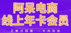 阿呆电商线上年会员,阿呆电商干货分享(更新中)-无痕资源库