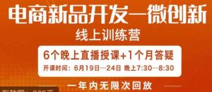 南掌柜·电商新品开发——微创新，电商新品微创新是你企业发展的护城河-无痕资源库