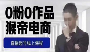 猴帝最新1600线上课，0粉起号实操教学，自然流量天花板，7-8月9节，20+小时-无痕资源库