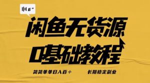 独家闲鱼无货源详细玩法，简简单单日八百+，长期稳定副业【揭秘】-无痕资源库